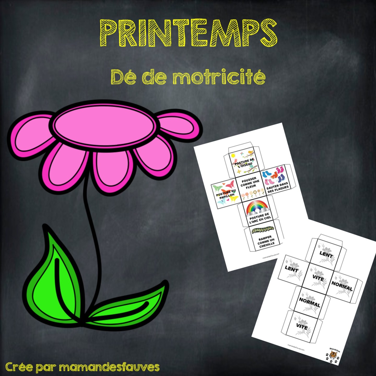 Printemps – fiches à imprimer – Maman des fauves