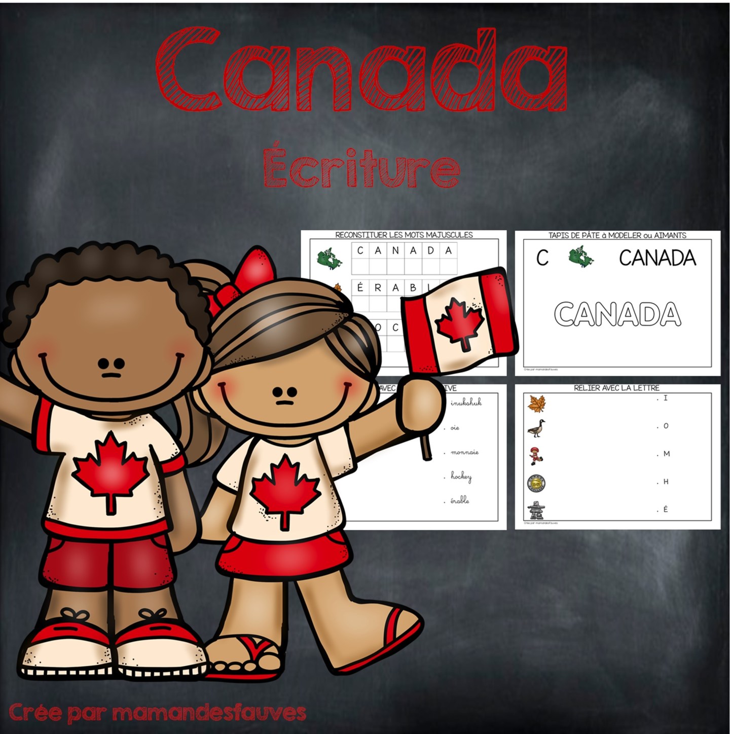 Canada fiches à imprimer – Maman des fauves